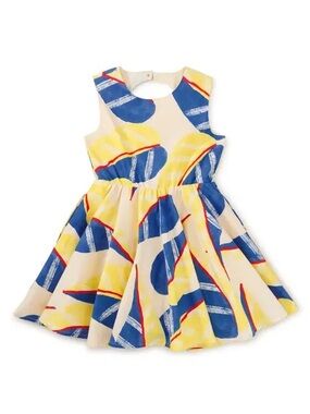 EUC Girls' Tea Collection Leaf Print Sundress